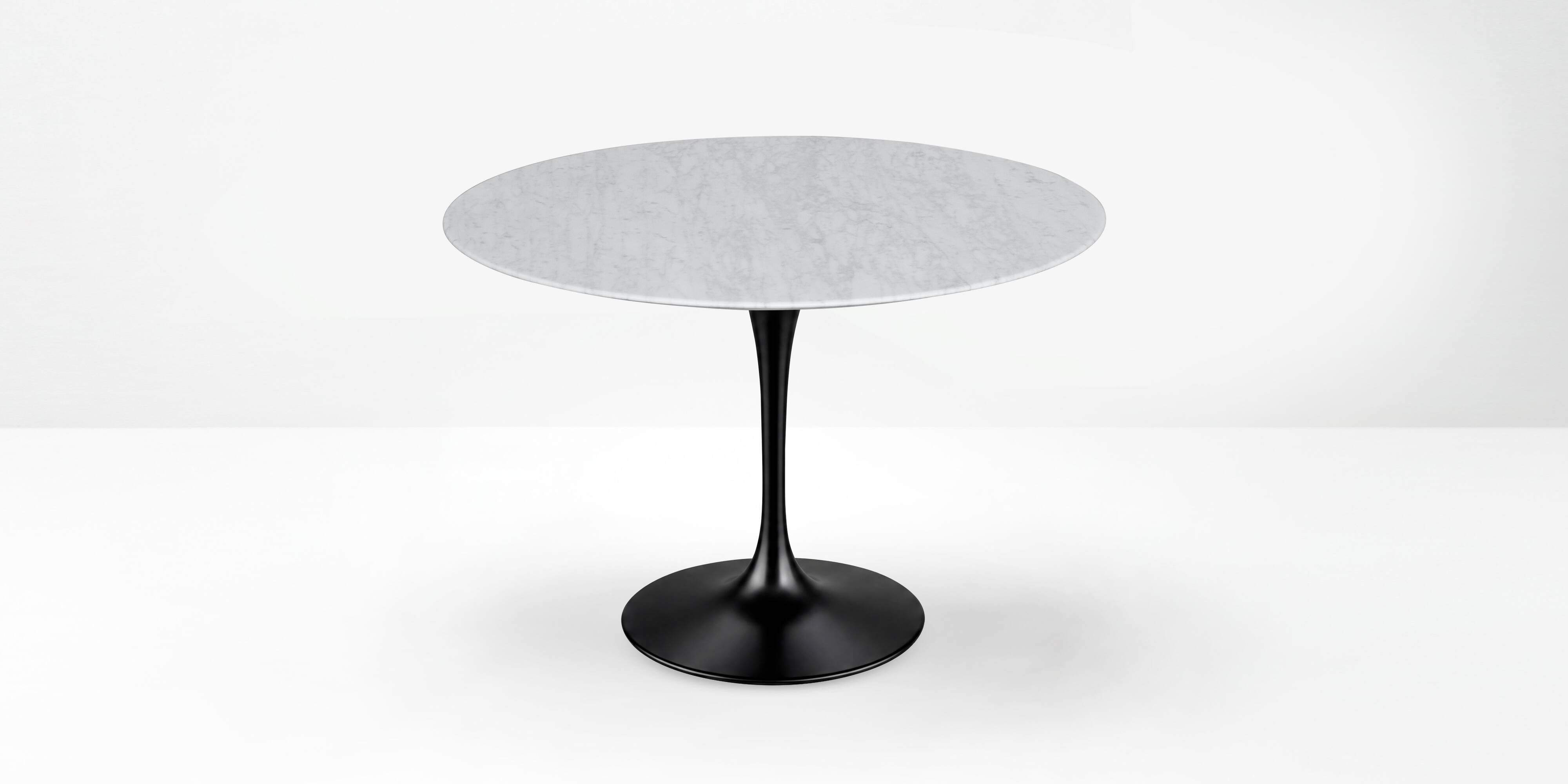 Original Knoll Tulip 107cm round Eero Saarinen Statuarietto matte LIKE NEW!