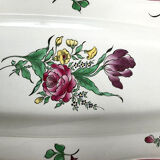 Series of three fish dishes, Lunéville earthenware and Limoges porcelain