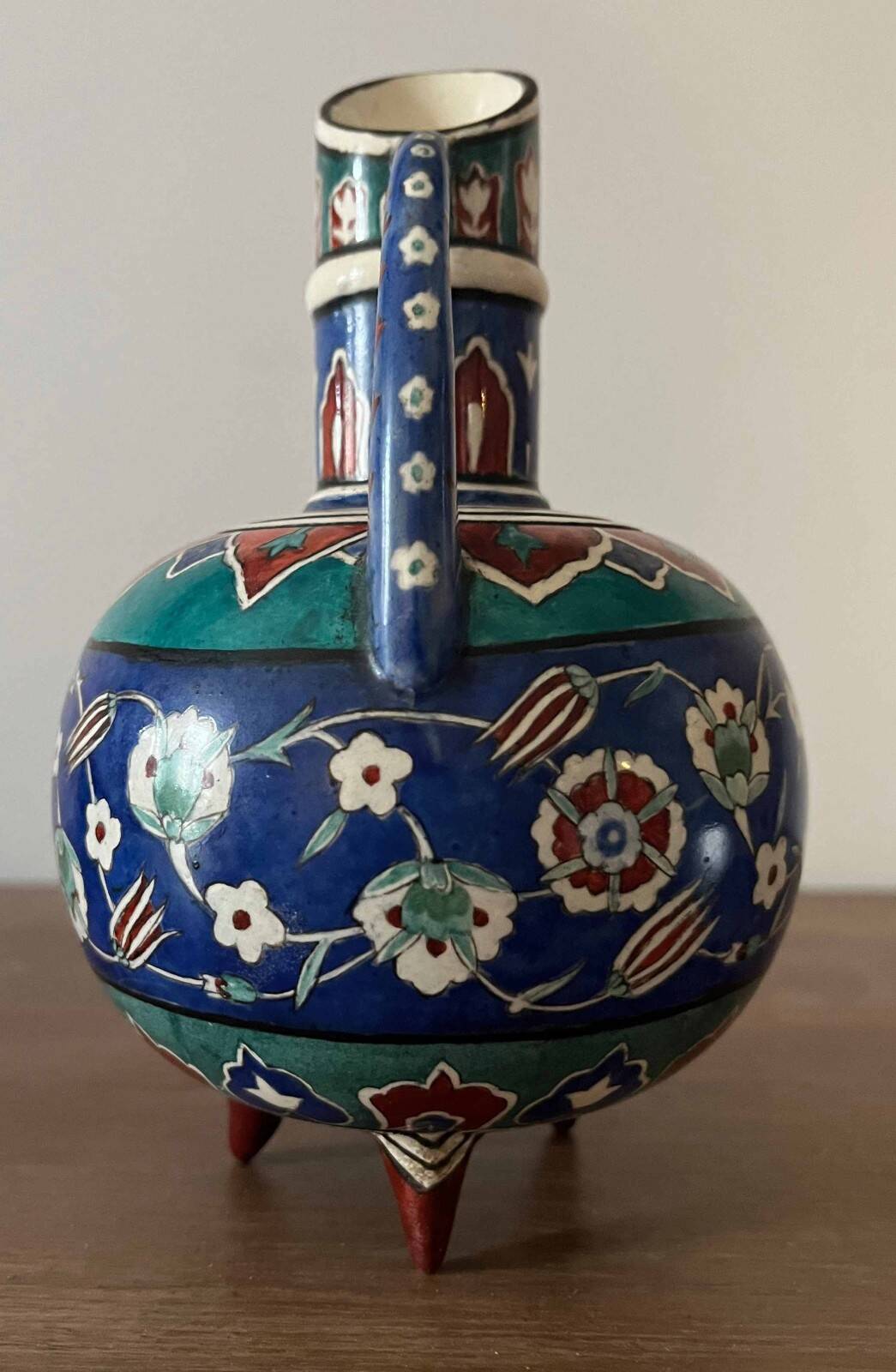 Ceramic vase, eco. Ganneron early 20th century signed Daudon Ottoman (cf. Th. De