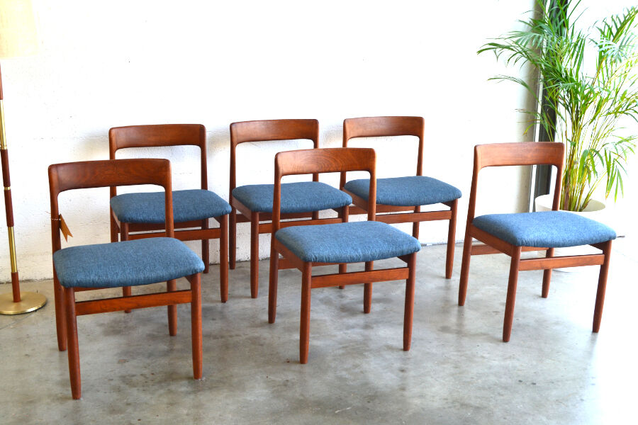 Series of six teak chairs by Younger