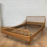 Rattan bed 60s
