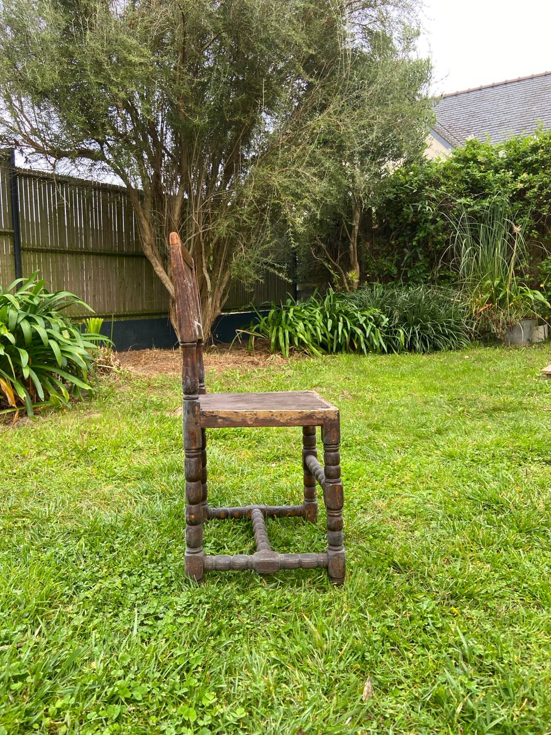 19th century turned wooden chair
