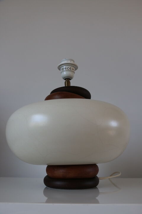 Kostka ceramic and wood lamp foot 400mm