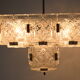 Lustre en verre du milieu du siècle par Jaroslav Bejvl pour Kamenicky Senov années 1960