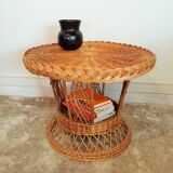 Round coffee table Wicker