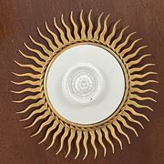 Sun mirror in gold metal 1950  21cm