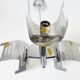 Chandelier ceiling light chrome steel 1970 vintage space age 70s seventies