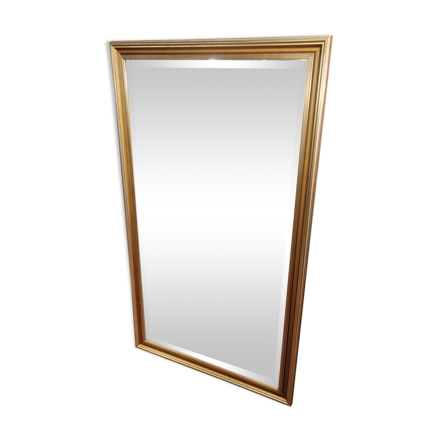 Gilded mirror with beveled mirror