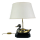 Lampe canard en laiton vintage