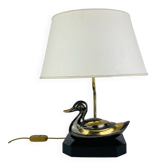 Lampe canard en laiton vintage