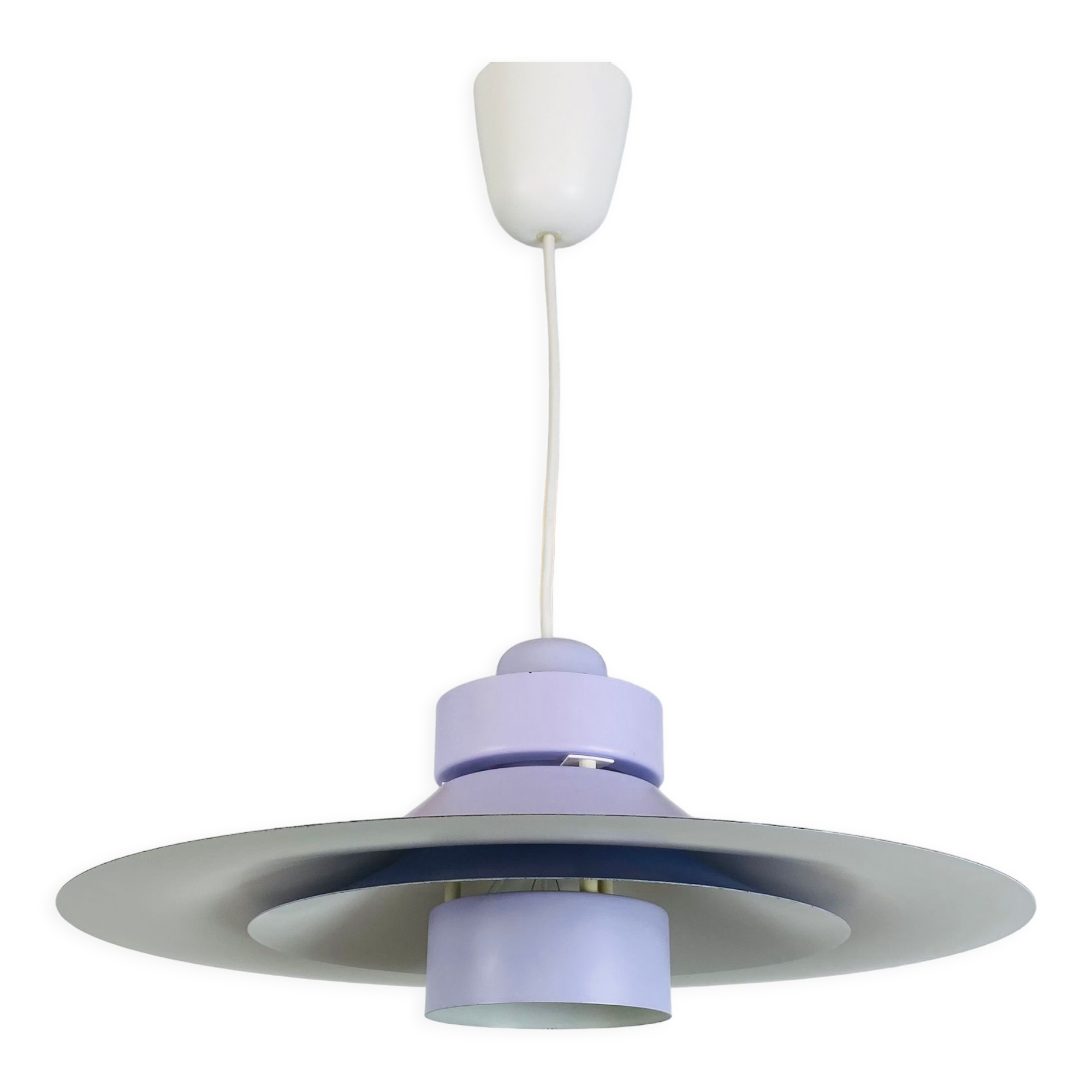 Scandinavian pendant lamp Horn 755 60s space age purple
