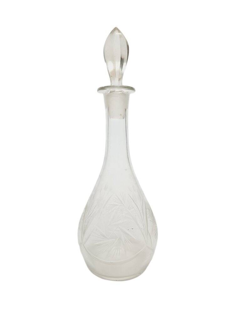 Art Deco crystal carafe, Germany, 1900s