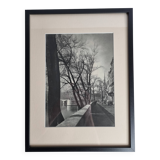 Rémy Duval – Quai parisien, photogravure de 1946 – Encadrée sous verre 32 x 42 cm