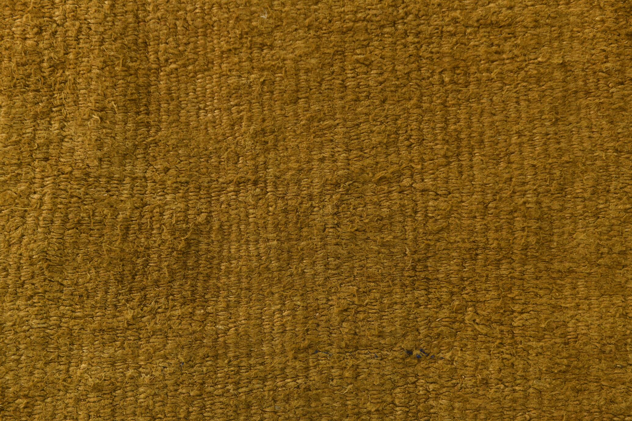 Turkish Dark Mustard Vintage Kilim Rug, 135x268Cm