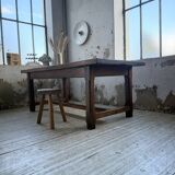 Rustic farmhouse table, solid oak, 2m