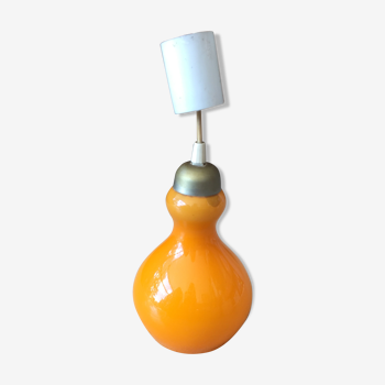 Glass orange drop chandelier