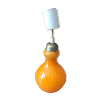 Glass orange drop chandelier