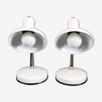 Paire de lampes de table fabriquées en Italie par Veneta Lumi