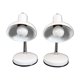 White couple table lamps Made in Italy by Veneta Lumi