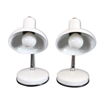 Paire de lampes de table fabriquées en Italie par Veneta Lumi