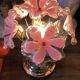 Vintage porcelain flower lamp