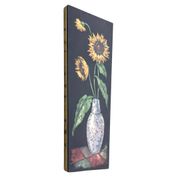 Painting of sunflowers in a vase comes from the 60's / 70's