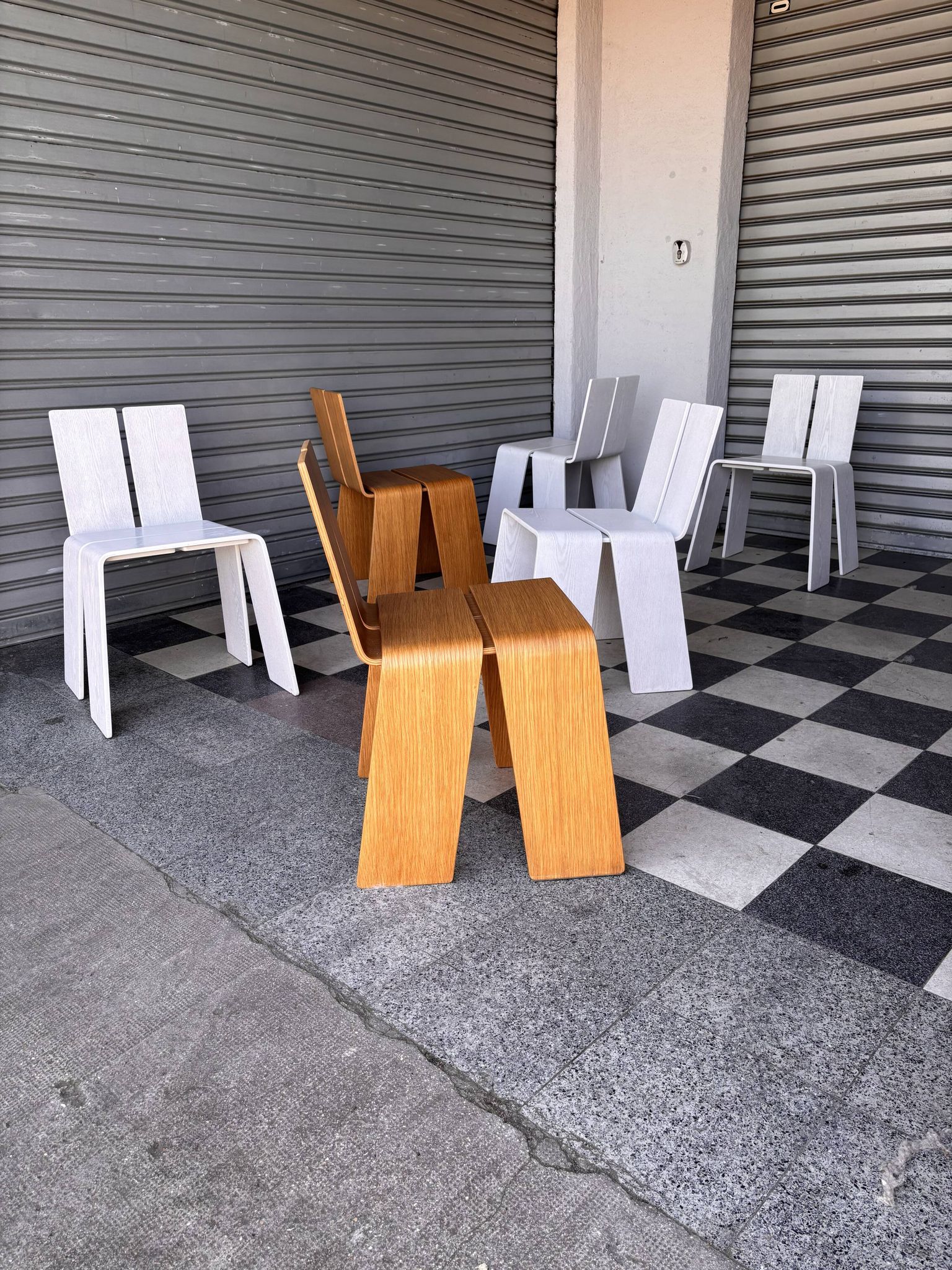Set de 6 chaises au design danois Kibisi