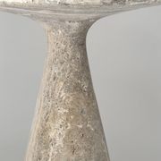 Table d'appoint en silver travertin