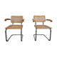 Pair of armchairs Marcel Breuer b32 S64 cessa made in italy vintage