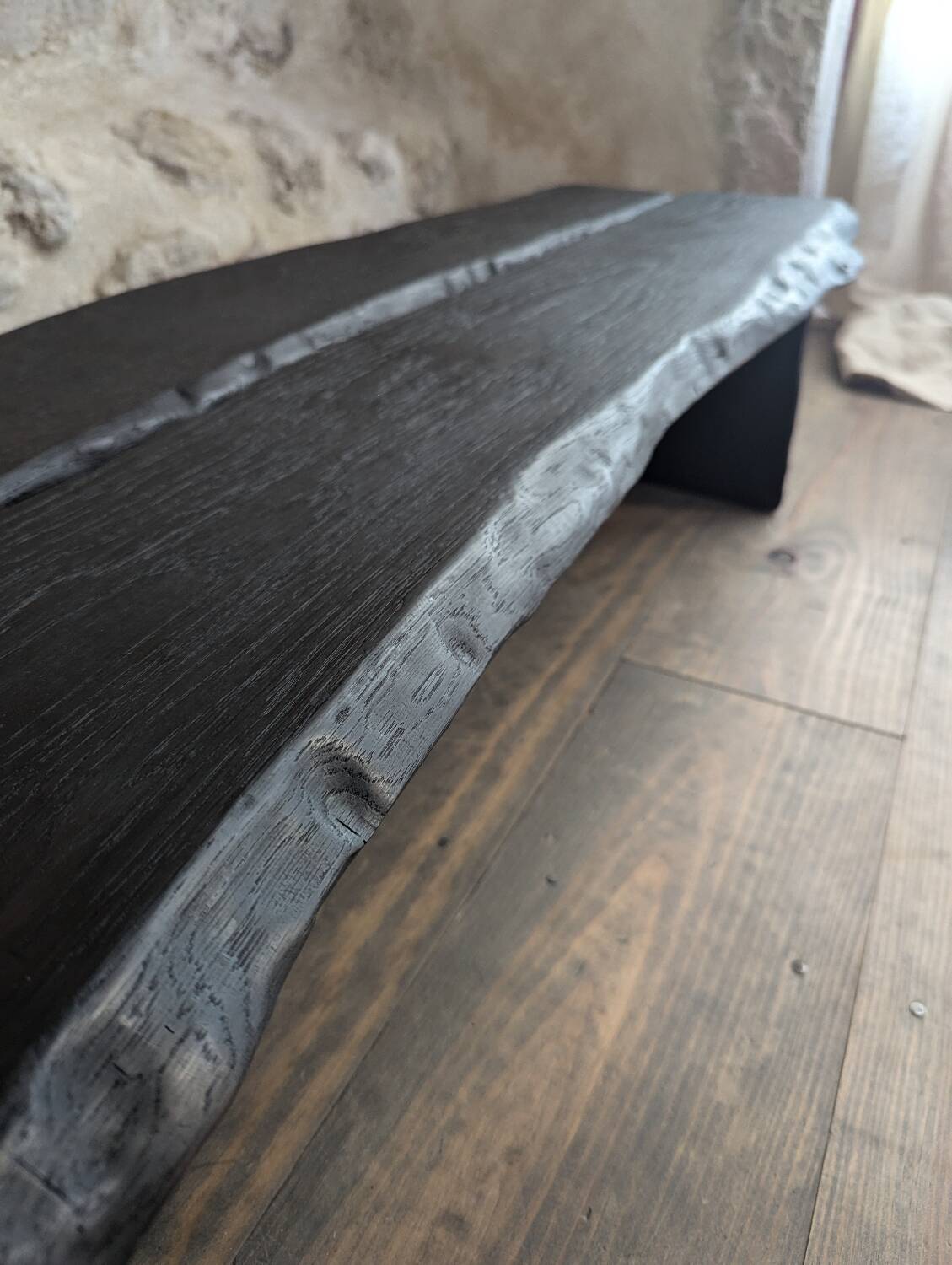 Burnt oak coffee table