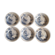 Set de 6 assiettes de faience de Gien vers 1880 décor Vue d'Orient