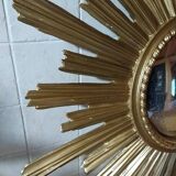 Sun mirror from the 50s/60s. Witch's Eye. 60 cm.
