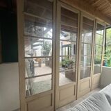 set of four large glass partition doors