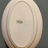 Oval flat Terre de Fer XIXth in St Amand earthenware