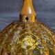 Amber glass vintage chandelier
