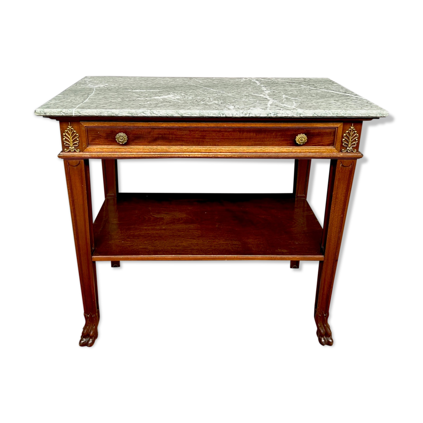 Side table empire style mahogany, 19th century