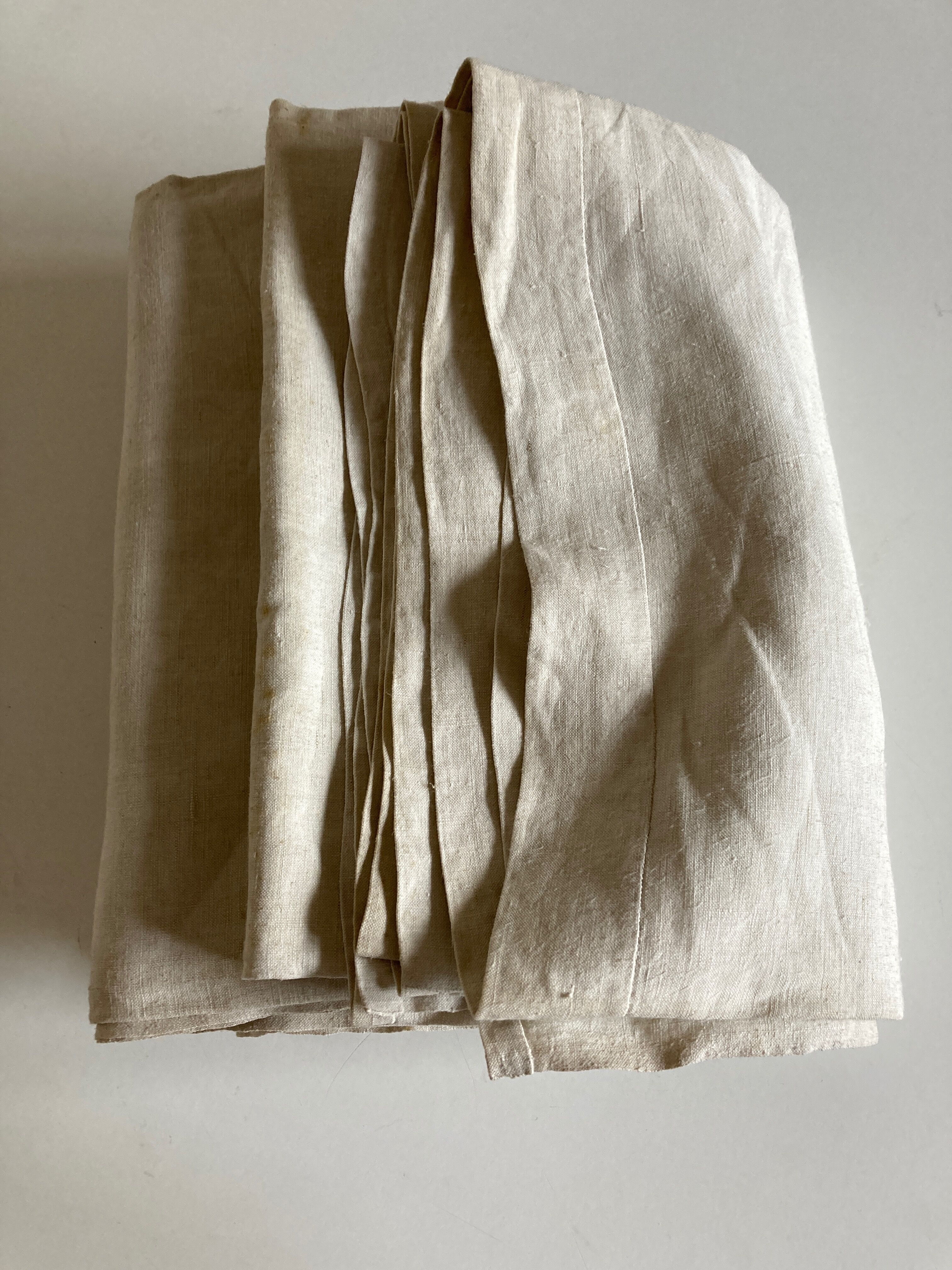 Country sheet 19th in fine linen canvas not sold reserve linen