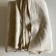 19th-century campaign sheet in fine unbleached linen, reserve linen.