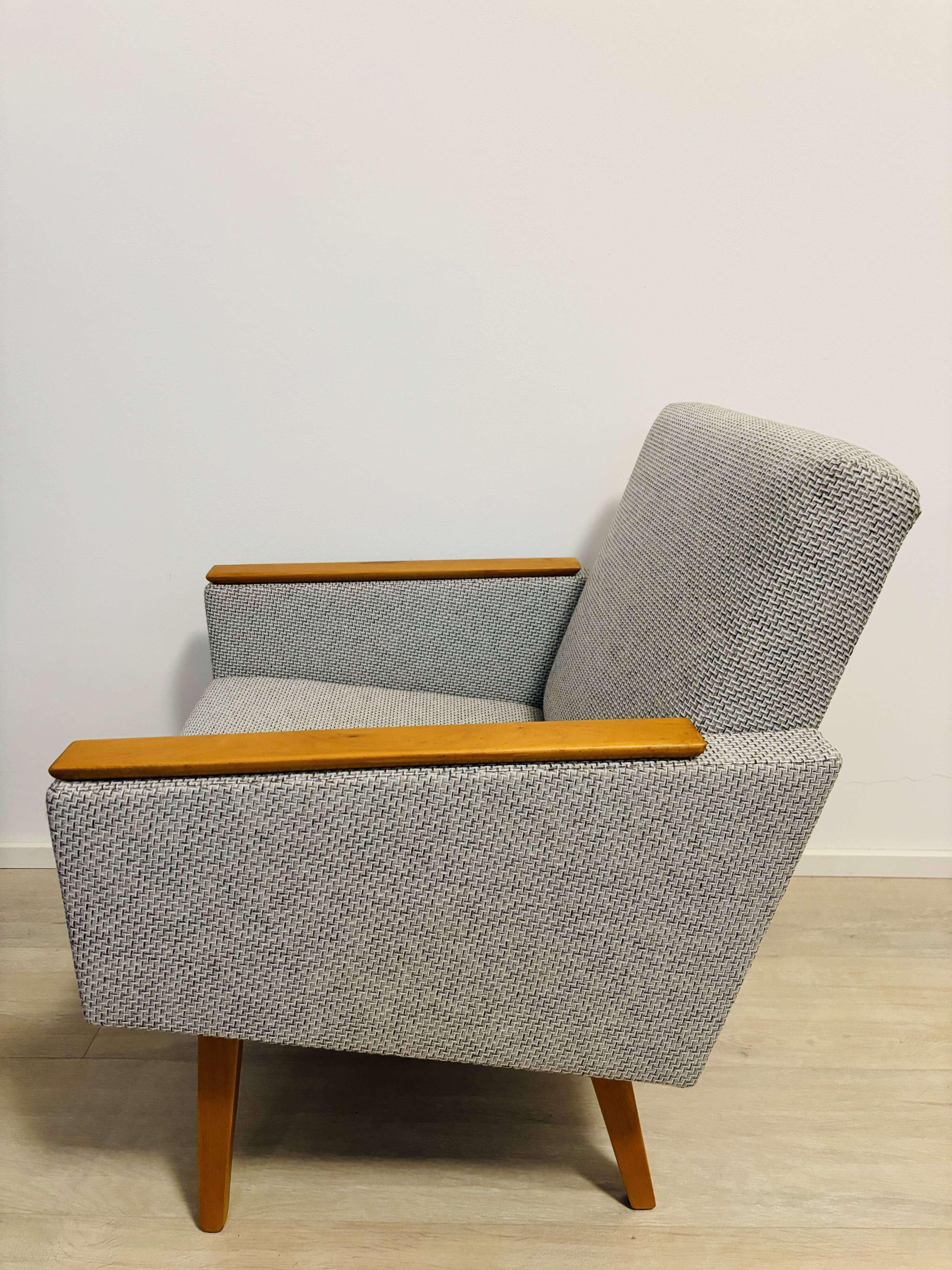 Vintage Grey Armchair from Czekoslovakia 1970’s