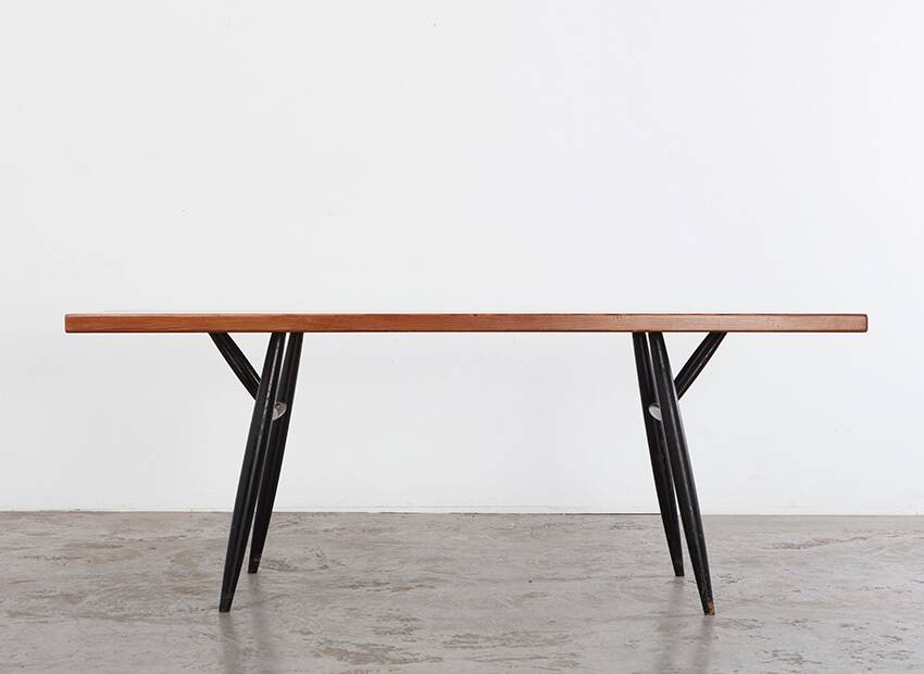 Table à manger Ilmari Tapiovaara Pirkka pour Laukaan Puu Finlande 1950