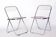 Pair of Vintage Castelli Plia Folding Chairs, 1970s Italy, Original Design