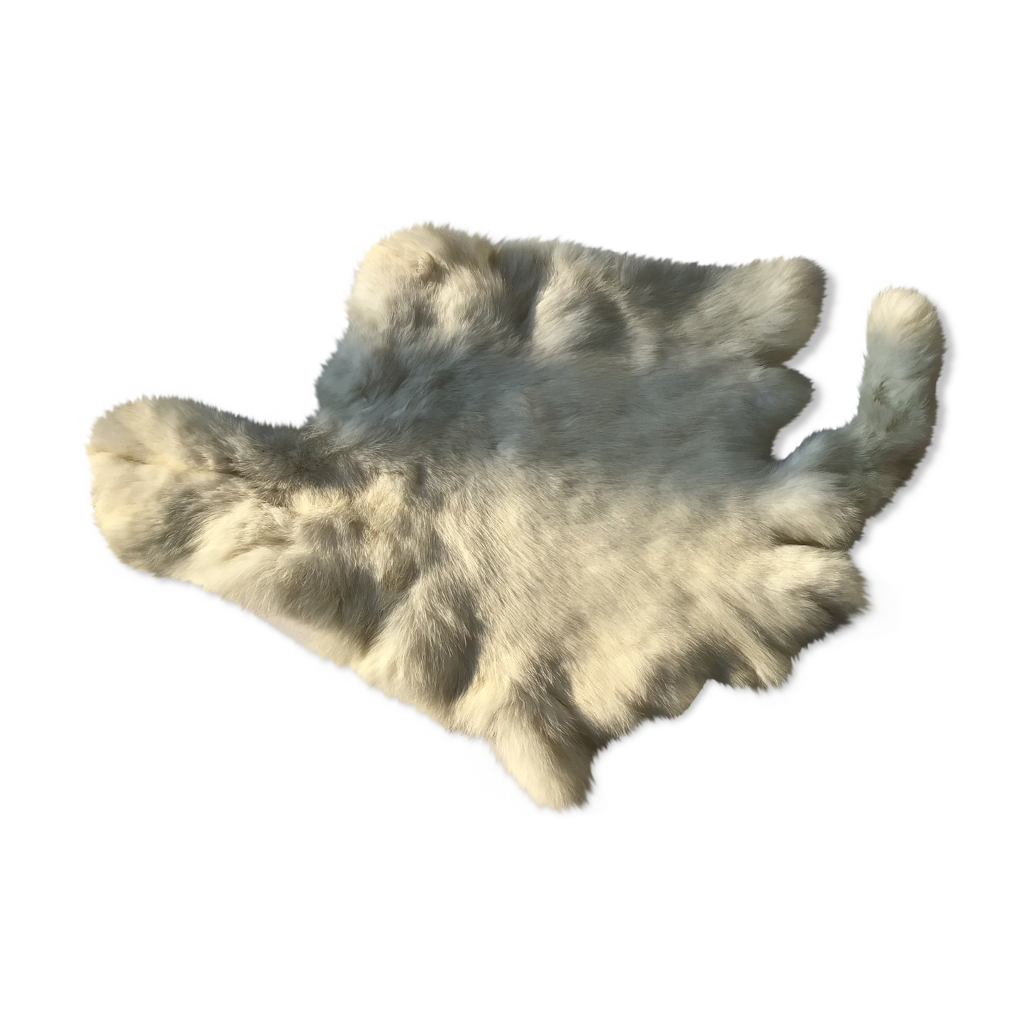 White rabbit skin