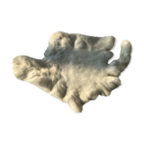 Peau de lapin blanche