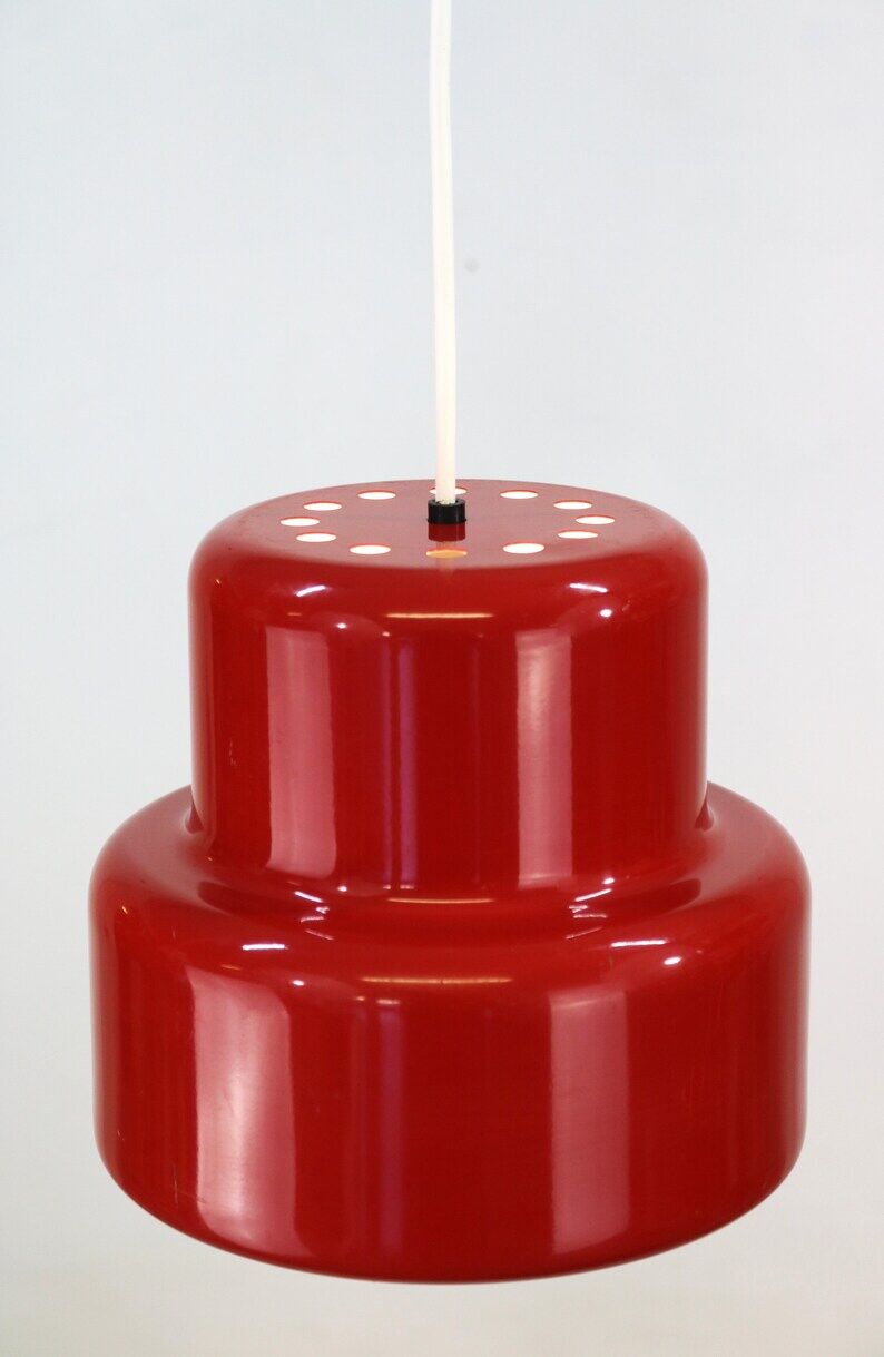 Suspension rouge Jo Hammerborg années 1960