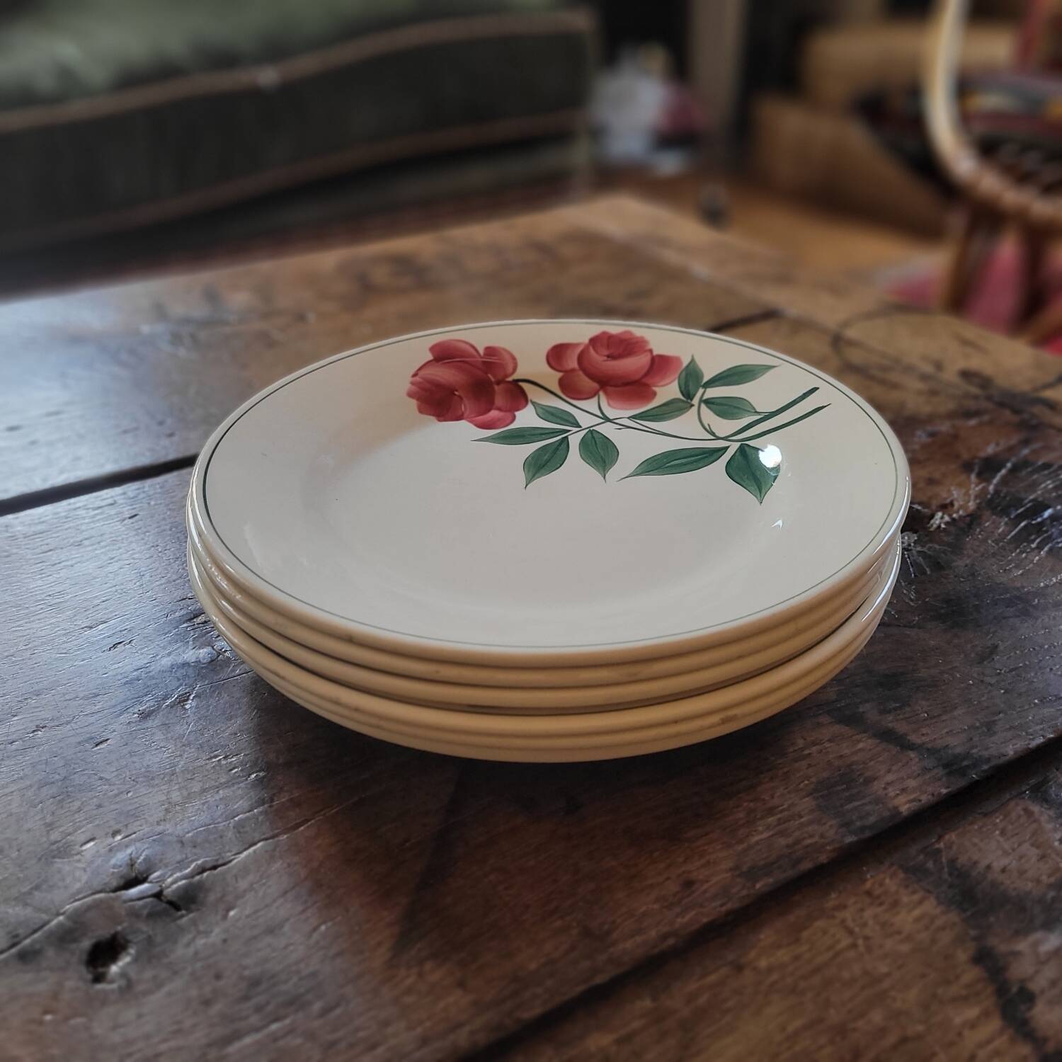 Vernon dessert plates – H.B.C. – 1940s