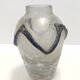 Iridiscent Transparent and Black Scavo Glass Vase attr. to Cenedese, Italy