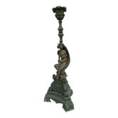 Bougeoir ancien putto regule