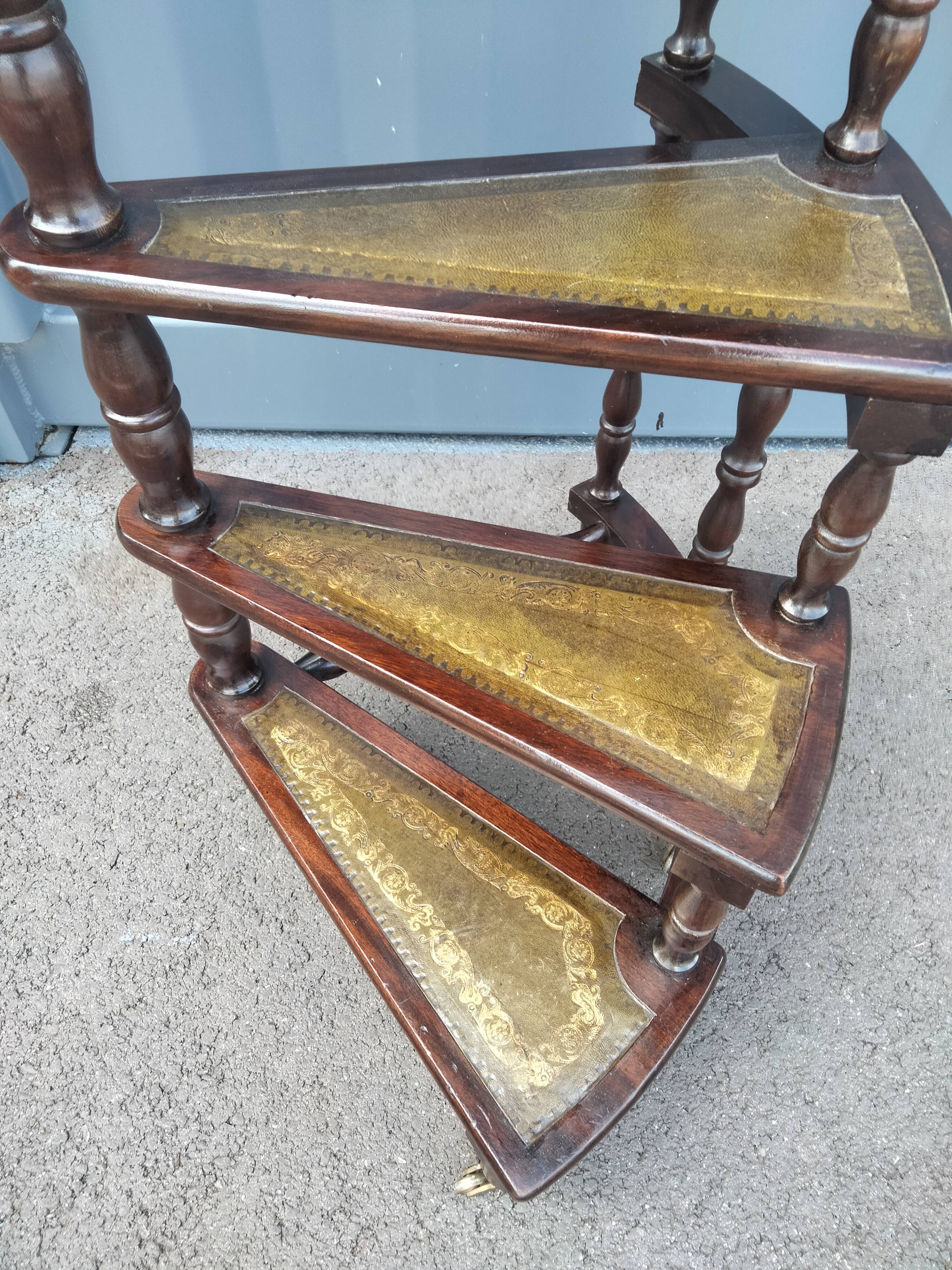 Vintage antique library staircase xxeme