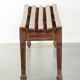 Antique French oak hallway bench/dining table bench from the 19th century