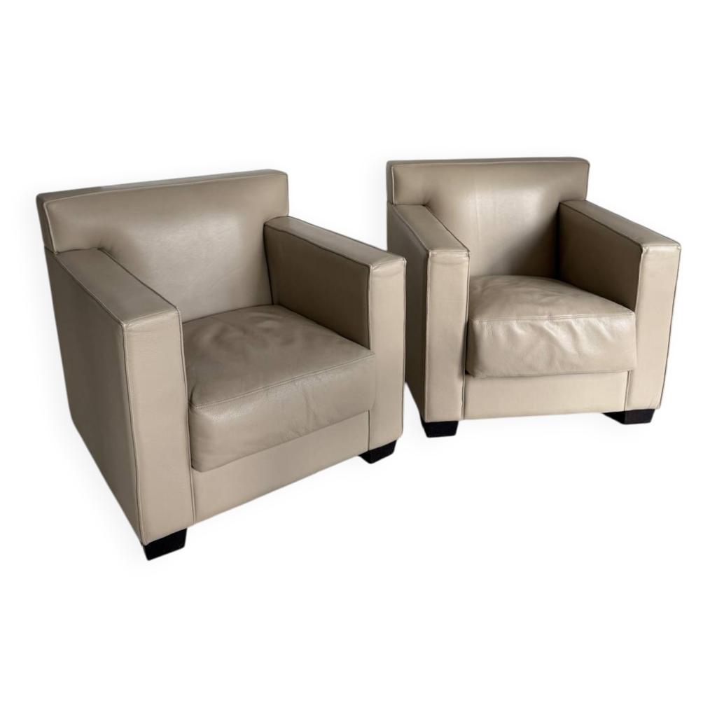 Pair of Jean Michel Frank Écart International armchairs Selency